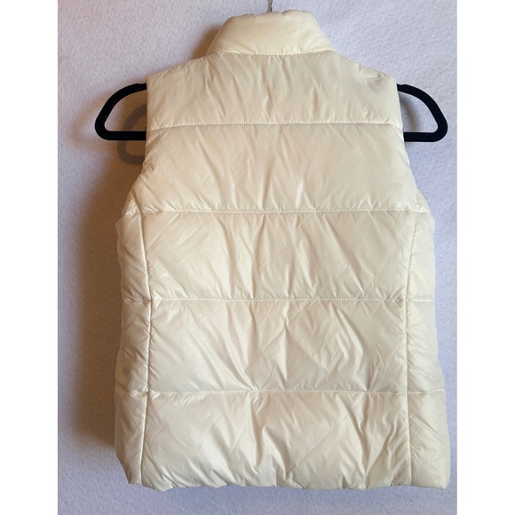 Polo Ralph Lauren Kids Reversible Down Puffer Vest Navy Blue Cream M 8-10 - Picture 6 of 8